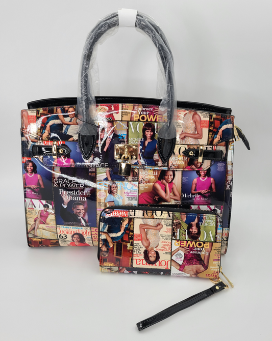 Michelle Obama 2pc Handbag