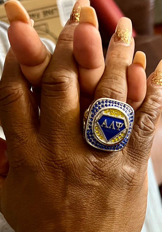 Alpha Lambda Psi  Military Spouses Sorority INC Ring