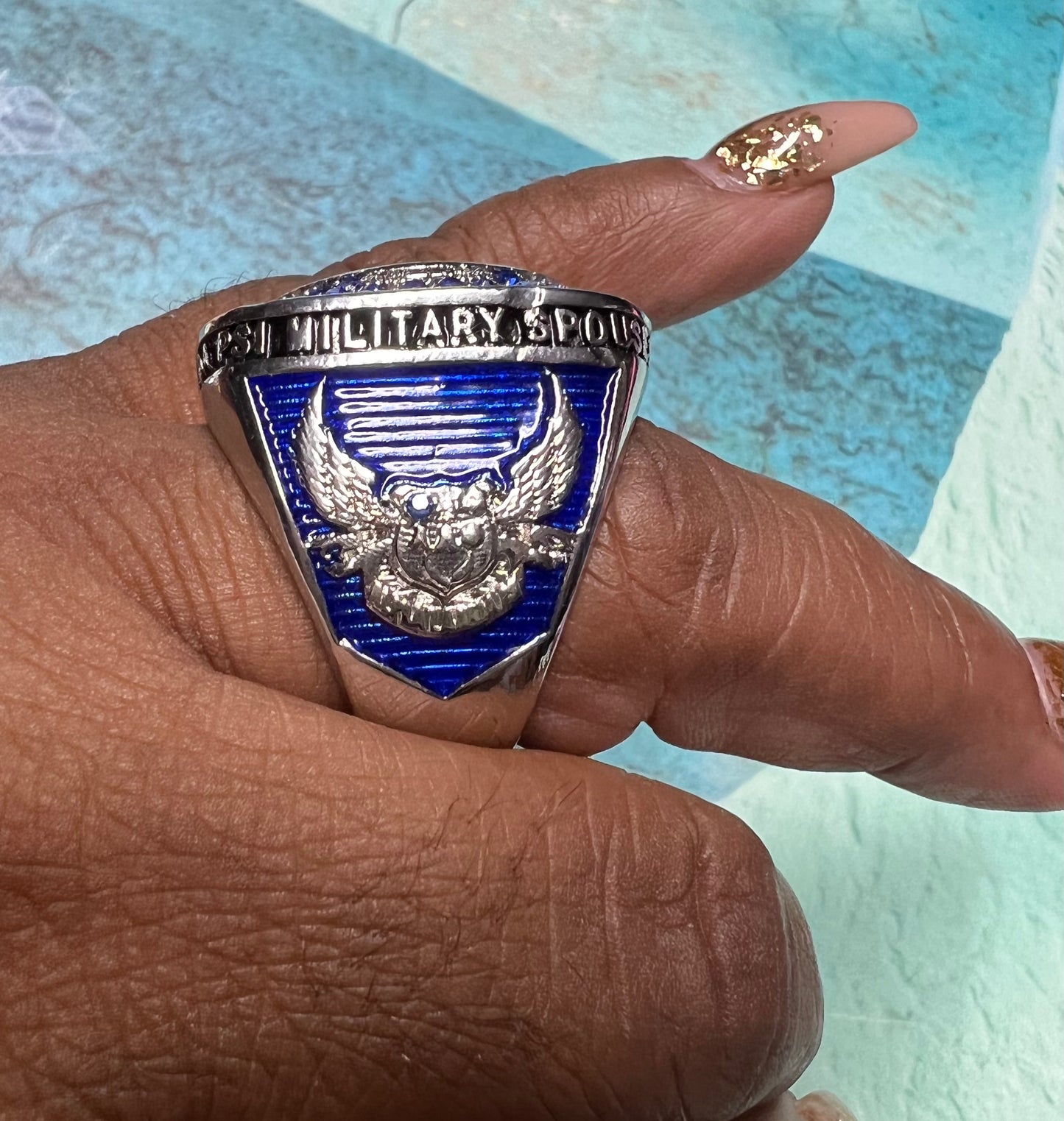 Alpha Lambda Psi  Military Spouses Sorority INC Ring